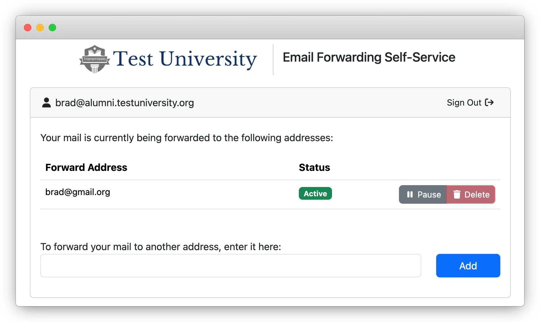 Adding a new forward